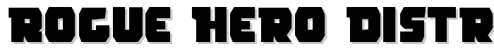 Rogue Hero Distressed font